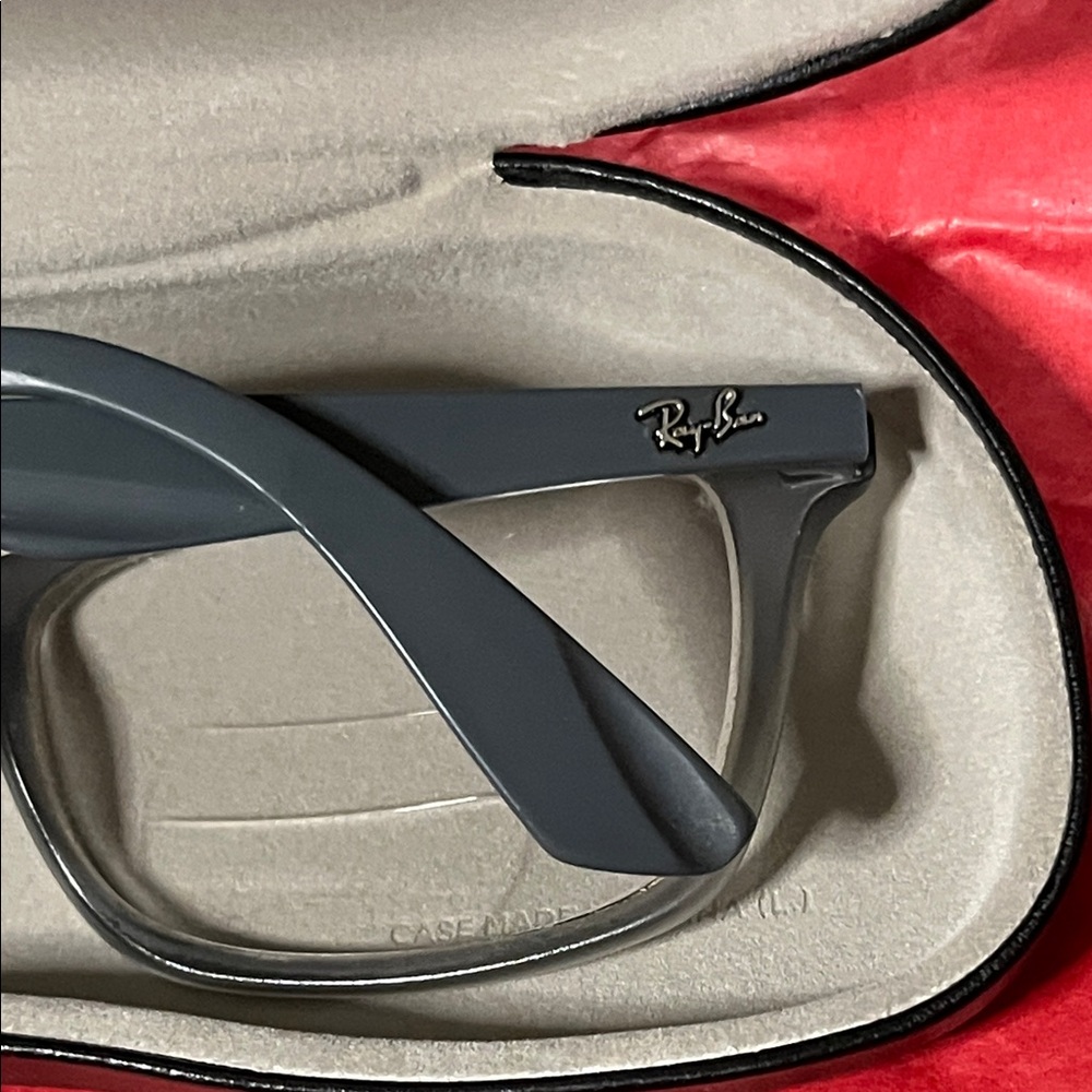 Ray-Ban Gray Rectangle Eyeglass Frames - image 6